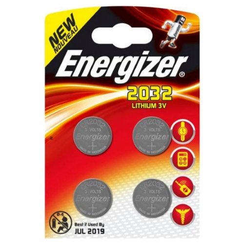 Price comparison product image Energizer CR2032 Lithium Coin Battery - (Pack of 4)