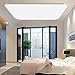 Produktbild KAI-Das Wohnzimmer Deckenleuchte mit warmen Schlafzimmer led Deckenleuchte aus Aluminium Acryl drei Farben cdSilver thin edge 53 X 53mm48 watts
