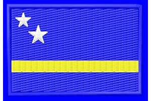 HOMRY Toppa ricamata con bandiera Curacao