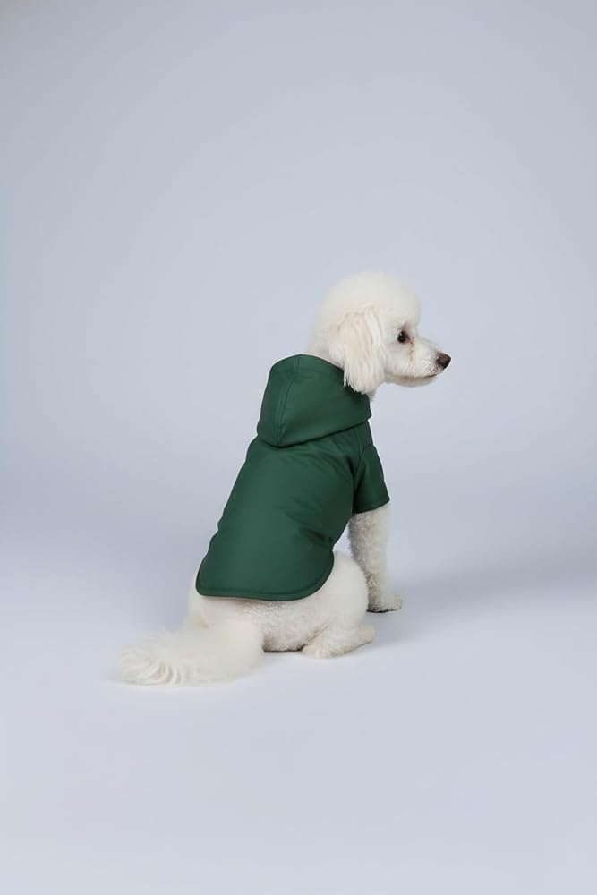 MPZ Pets Kedi ve Köpek Fileli Yağmurluk, M, neongreen-blank-raincoat, Yeşil