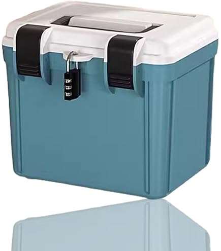 Boîte De Rangement Verrouillable Avec Minuterie - 13,8 Litres, 30,3x23,6x19,3 Cm - Serrure à Code 3 Chiffres, Mode Timing (1 Min à 12 Jours)