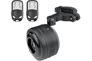 baluoqi Sonnette de vélo électrique étanche avec télécommande, alarme anti-vol, vibration avec fonction USB rechargeable pour VTT, vélo de route, scooter, etc