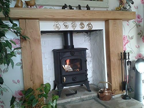 Solid French Oak Fire Place Surround Beams Mantle 5"x5"x5Ft Upstands 6"x4"x3Ft - Finish: Planed & Sanded - Appearance: Contemporary