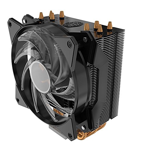 Cooler Master MasterAir MA410P RGB - Ventiladores de CPU  4 Heatpipes  1 x MasterFan AB 120 RGB Ventilador  LED RGB  MAP-T4PN-220PC-R1