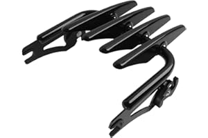 H RUO Stealth Luggage Rack,Black Detachable Luggage Rack Compatible with Harley Davidson Street Glide Road Glide Road King Electra Glide Ultra Limited 2009-2024