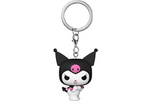 Funko Pop! Keychain: Sanrio - Kuromi - Hello Kitty - Mini Figura in Vinile da Collezione Novità Portachiavi - Riempitivi per Calze - Idea Regalo - Merchandising Ufficiale - Anime Fans - Minifigure
