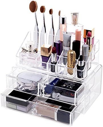 Choice Fun 3 Drawers Acrylic Makeup Organiser Dressing Table Accessories Holder