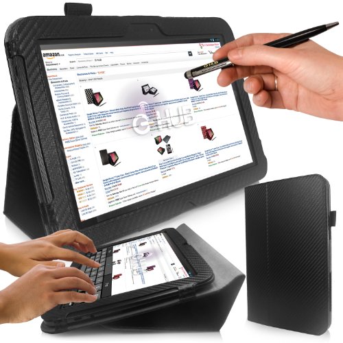 G-HUB PropUp Tablet-Schutzhülle, Pour NEXUS 10 (SAMSUNG), NOIR Fibre de Carbone