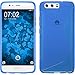 Price comparison product image PhoneNatic Silicone Case compatible with Huawei P10 - S-Style blue Cover + Flexible protective film