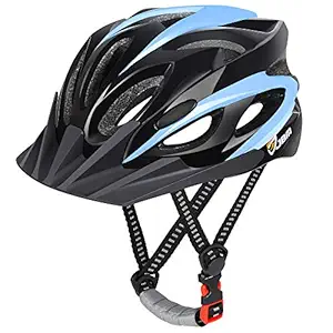 JBM Adult Cycling Bike Helmet Specialized for Men Women Safety Protection CPSC Certified (18 Colors) Black/Red/Blue/Pink/Silver Adjustable Lightweight Helmet