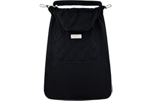 Bebear Funda de Invierno para Mochila Porta Bebé Cálida Sudadera Universal con Capucha Funda para Mochila Porta Bebé para Todas las Estaciones(Black)