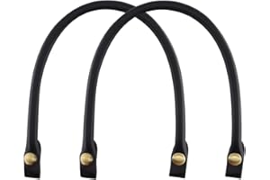alwaiiz 2 Pièces Anse pour Sac à Main en Cuir Remplacement, Bouton-Pression de Anse de Sac, Convient pour Les Sacs Faits Main ou comme Lanière de Remplacement pour Les Vieux Sacs