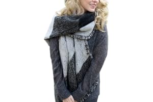JFAN Bufanda Mujer Tipo Mantas Larga Suave Combinaciones Inesperadas Bufanda para Invierno