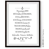 ABOUKI hochwertiger Kunstdruck - ungerahmt - mit Mark Twain Zitat (Deutsch oder Englisch), Poster Fine-Art-Print, Geschenk, Geschenkidee, Druck, Illustration, Bild mit Spruch, Statement, Typografie, Typo, Wandbild, Plakat, Zitate & Sprüche, Wanddekoration