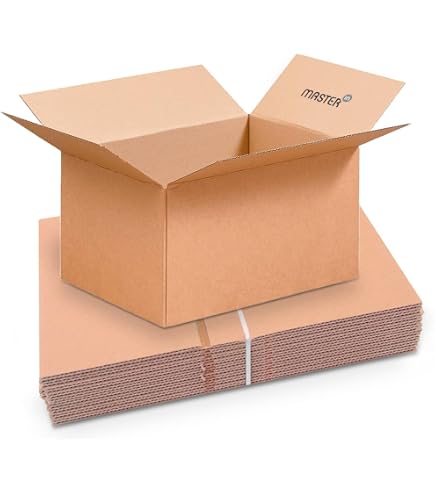 Lot De 25 Cartons Américains – 300 X 200 X 170 Mm, En Carton Ondulé, Fabriqués En France