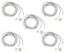 Produktbild iprotect Original 5X USB 2m Nylon Ladekabel Datenkabel knotenfrei für Apple iPhone SE, 5, 5s, 5c, 6, 6s, 6s Plus, iPod Touch 5G, iPad Mini 1+2, iPad 4, Air 1+2, iPod Nano 7G Adapter in weiß