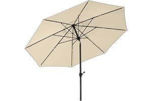 Schneider Sonnenschirm Adria, natur, 300 cm rund, 684-02, Gestell Alu/Stahl, Bespannung Polyester, 7 kg