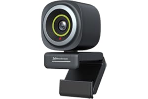 NearStream Webcam 4k PC, Cámara Streaming HD 1080p 60fps con Micrófono, Visión Ajustable & Rastreo Facial & Enfoque Automática, Camara Web para Streaming, Videoconferencia,Transmitir en Vivo