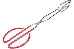 Operitacx Gartennabber Pince à ciseaux pour barbecue, pince à ciseaux de cuisine, pince à bûches, pince à bois, pince à barbecue, poubelle, pince à charbon de bois, pince à barbecue, poubelle, pince à