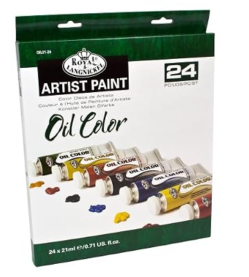 Royal & Langnickel OIL21-24 Assortiment de 24 Tubes de peinture à l'huile 24 x 21 ml