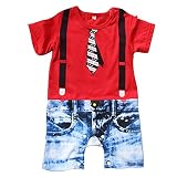 YiZYiF Baby Boys Kids Outfits Romper Suit Bowtie Gentlemen Party Clothes
