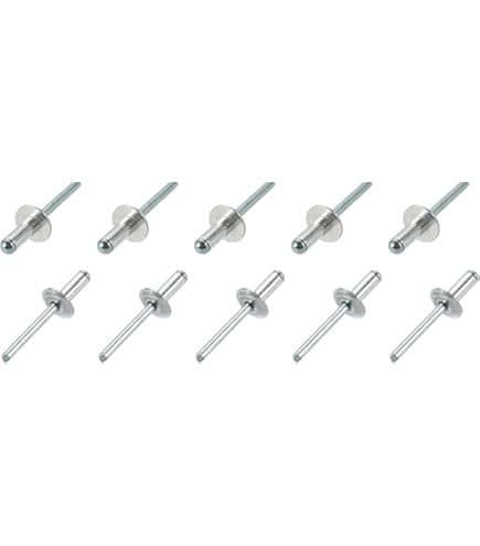 50 Rivetti Ciechi In Acciaio Inox 304 - 4x12mm Per Edilizia E Meccanica