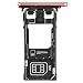 Produktbild Original Sony SIM und SD Halter rosé / pink für Sony Xperia X Performace DUAL (Dual Sim SD Holder, Tray) - 1302-3717