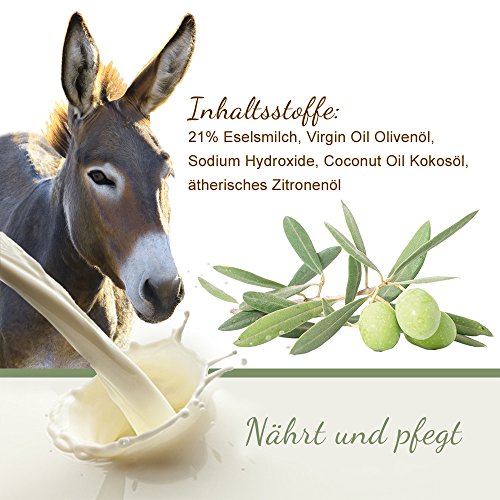 Eselsmilchseife Original 100 g mit 23 % Eselsmilch und Olivenöl ohne Wasser handgefertigte griechische Seife zur Körperpflege - 2