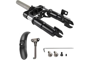 VOLOHAS Flycoo Sospensione Anteriore Upgrade Kit Sospensione Sospensione Sospensione Ammortizzata per Segway Ninebot Max G30/ G30LP Scooter Antivibrazione Accessori Supporto con Parafango e Supporto Piedi
