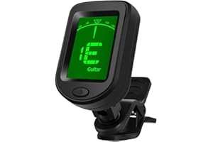 Jemcgrl Accordeur de Guitare Universel Ukulélé Basse Violon Accordeur Électronique 12 Tons Accessoires D'Instruments de Musique