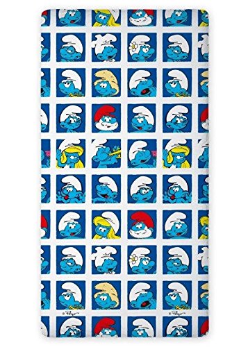 Preisvergleich Produktbild Bettlaken 160x200 Schlümpfe Kinderbettlaken Smurfs 02 Disney