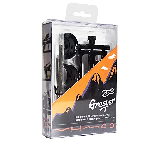 VOLO Aluminium verstellbar Fahrrad Phone Mount Smartphone Halterung fÃ¼r iPhone 8Â 7Â 6S 6Â 5S, schwarz