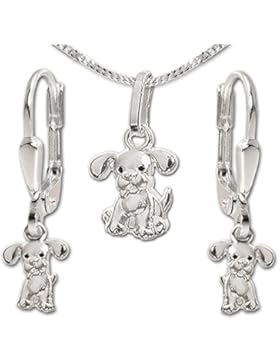 CLEVER SCHMUCK-SET Silberner Anhänger 