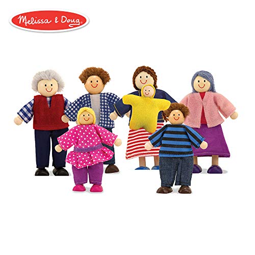 Melissa & Doug - Familia de muñecos de Madera (12464)