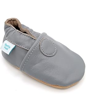 Dotty Fish Weiche Baby und Kleinkind Lederschuhe – Jungen und Mädchen - einfach