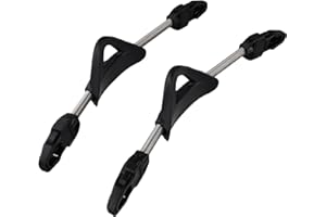 EASYBYMALL 2 Correas de Aleta de Resorte para Buceo, Correas Antideslizantes de Acero Inoxidable para Aleta de Mares (32.5cm L Negro), Cressi