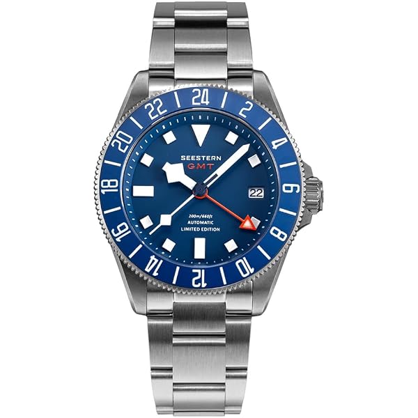 Montre SEESTERN S430 - Automatique, Boîtier Titane Bleu Saphir, étanche 200m