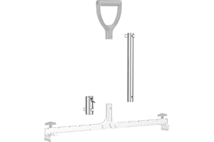 LANGFIT® Zubehör - Verlängerungs-Set 28,5cm für Plattenheber mit normalem Griff - Schonend für Rücken und Hüfte! Tragkraft bis 60kg - Made in Germany - MS-PH-VS285