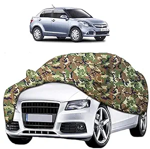 AutoPrime Maruti Suzuki Swift Dzire WaterResistant Car Cover All Weather Windproof UV Protection Outdoor Indoor with Mirror Pocket (Multicolor)