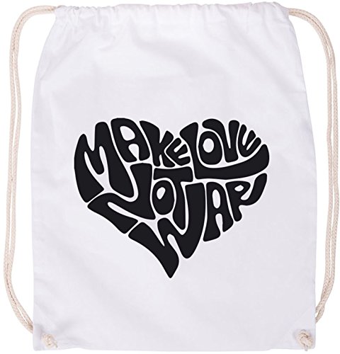 EZYshirt® Make love not war Baumwoll Stoffbeutel EZYshirt® Make love not war Baumwoll Stoffbeutel