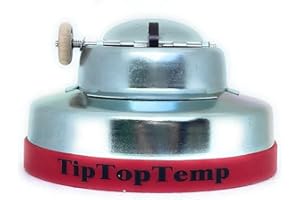 Tip Top Temp Aufsteckbarer Grill-Temperaturregler (TTT-03 CF4), Silber