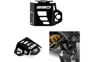 SUPER VICI Motorrad CNC Bremsflüssigkeitsbehälter hinten Tank Öldeckel Behälterschutz zubehör Geeignet zu 690 SMC R 2009-2024+ / 690 Enduro R 2016-2024+ / 690 DUKE 2013-2019 black