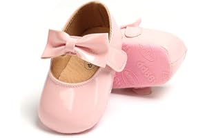 RVROVIC Baby Girls Moccasins Infant Princess Glitter Premium Lightweight Soft Sole Prewalker Toddler Girls Shoes