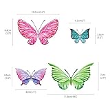 Decowall DW-1602 Aquarell Schmetterlinge Wandsticker Wandaufkleber Wandtattoo Kinderzimmer - 7