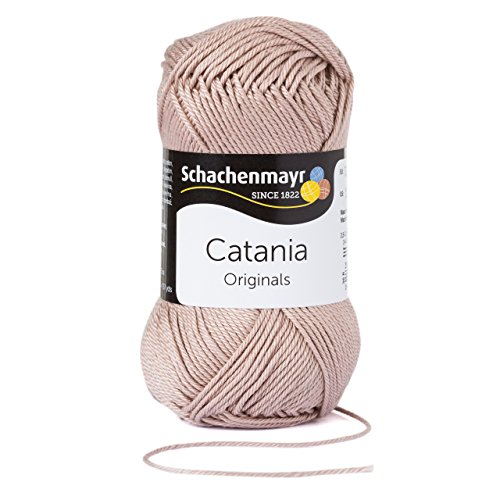 Catania Sommerwolle Stricken Schachenmayr – Schachenmayr Wolle aus hochwertiger Baumwolle für farbenfrohe Designs! Sommerwolle Catania Original in bast Fb 257 (beige, hellbraun, hell), 100% Baumwolle, kühlende Trageeigenschaft, Sommerwolle Catania, Wolle Catania Schachenmayr, Baumwolle zum Stricken und Häkeln, Baumwollgarn