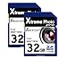 Price comparison product image 2 x 32GB Memory Cards SD SDHC Class10 64GB Total for Panasonic Lumix DMC-GF1EG-K digital camera camcorder