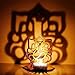 Allin Exporters Traditional Ganesha Shadow Tea Light Candle Holder Metal Candle Light Holder Set - Designer Votive Candle Holder Stand Table Decorative Candle Holders for Puja Room, Living Room & Office RS.245.00