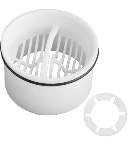 Set Copertura E Filtro Capelli Per Scarico Doccia Viega - Ø115mm, Bianco ABS - Foto 8