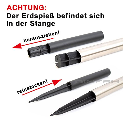 24 x LED Solar Leuchten Edelstahl Solarleuchte Solarlampe Gartenleuchten Garten - 3