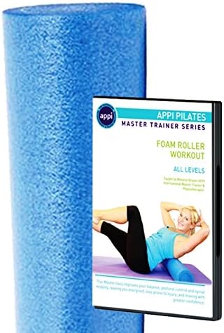 APPI Unisex's an Introduction Pilates Educational Foam Roller (Pack of 6) -Blue, 36 x 6-Inch